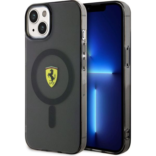 Ferrari Fehmp14Murkk Iphone 14 Plus / 15 Plus 6.7 Czarny/Nero Custodia Rigida Traslucida Magsafe-image