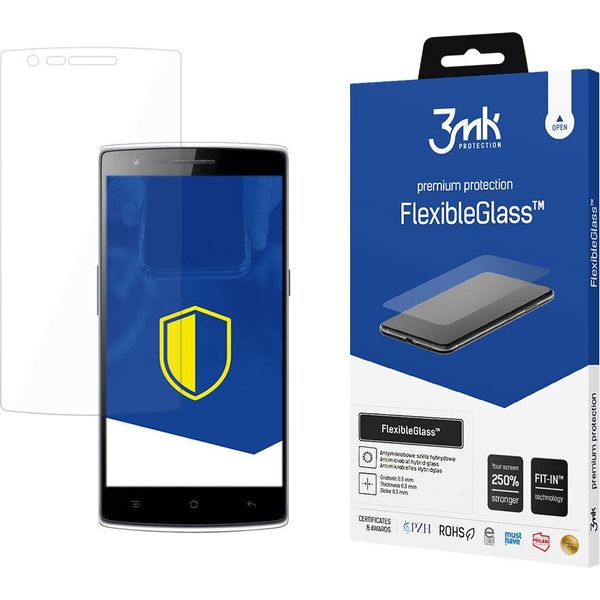 Vetro Ibrido Per Display 3Mk Flexibleglass Per Oneplus One 0,3 Mm 7H-image