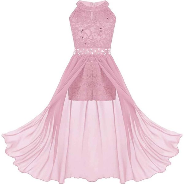 Ragazze Abito Da Sera Dimensioni 146-152 Cm Dolce Principessa Abiti Da Ragazza Fiore Per Festa Matrimonio Damigelle D'onore Festa Bambini Jumpsuit-image