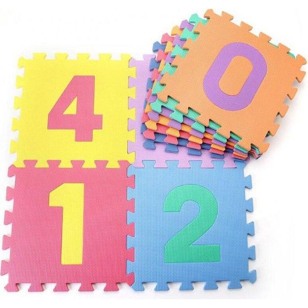 Tappeto Gioco Per Bambini Con Numeri Sedco 30X30X1,0 Cm - 10 Pz-image