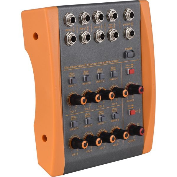 Mixer A 8 Canali, A Bassissimo Rumore, 8 Canali, Mixer Stereo Di Linea, Commutazione Mono/Stereo, Mixer Audio Digitale Compatto Per Basso Chitarra-image