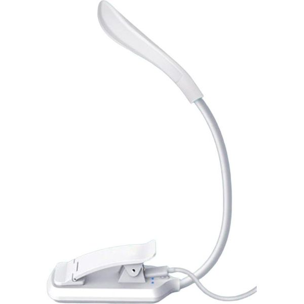 Inf Lampada Da Lettura, Lampada Da Libro A Led Con 3 Modalità Di Luce, Ricaricabile Bianco-image