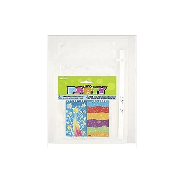 Unique Party - Quaderno Rilegato A Filo, Mini Confezione Da 6 SG24157 (Formato Unico) (Colorato)-image