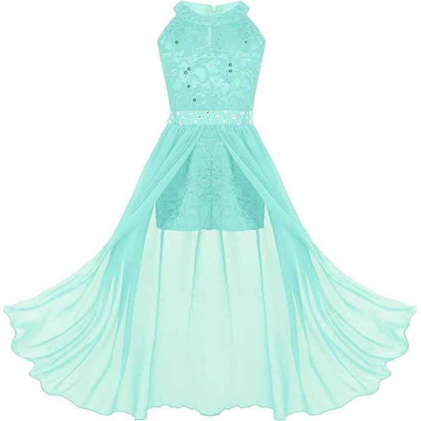Ragazze Abito Da Sera Dimensioni 122-128 Cm Dolce Principessa Abiti Da Ragazza Fiore Per Festa Matrimonio Damigelle D'onore Festa Bambini Jumpsuit-image