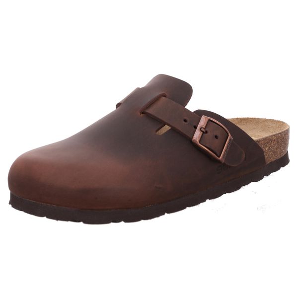 Rohde Donna Mulo Zoccolo In Pelle Fibbia Robusto Combi-Friendly Alba 6073, Dimensioni:40 Eu, Colore:Brown-image