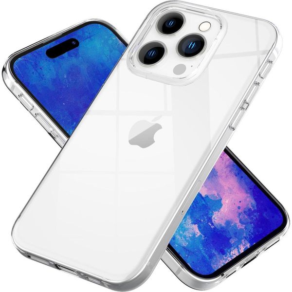 Custodia Trasparente Per Iphone 15 Pro Clear Case Custodia Del Telefono Cellulare In Silicone Protezione Borsa Cover-image