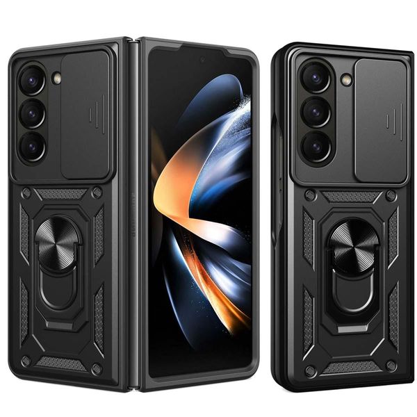 Samsung Galaxy Z Fold 6 Cover - Plastica - Imoshion Custodia Rigida/Supporto - Nero-image