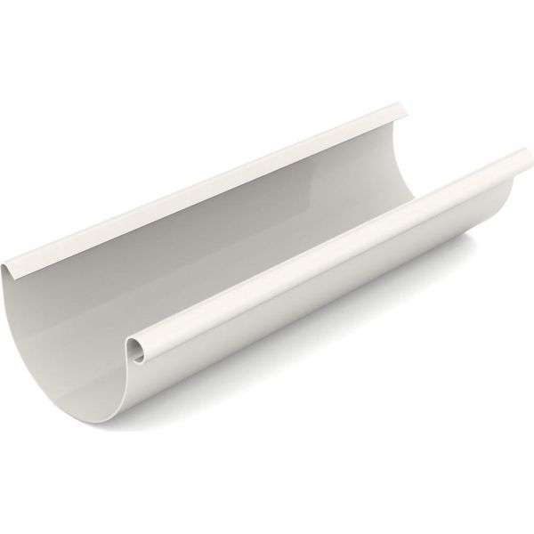 Bryza Gutter, Grondaia In Plastica Ø 125 Mm, Lunghezza 4 M, Bianco Ral 9010-image