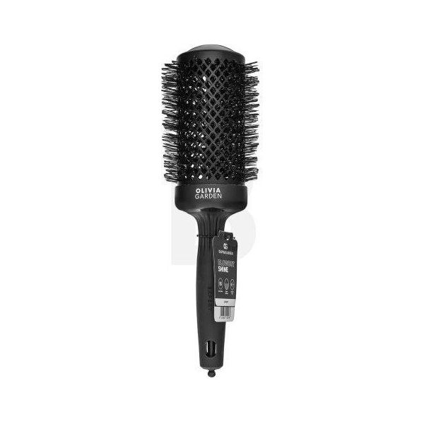 Olivia Garden Expert Blowout Shine Spazzola Rotonda Nera 55 Mm Spazzola Per Capelli-image