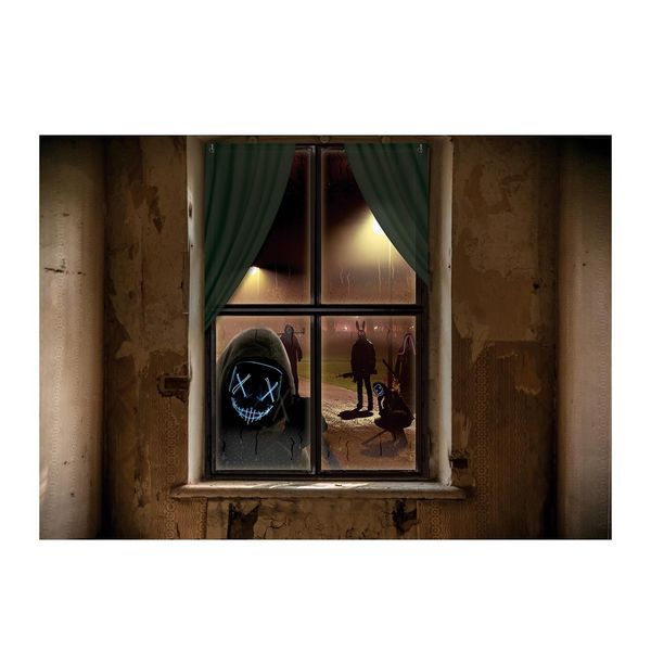 Zombie Window Decoration Halloween Horror Party Scary Decoration For Adults Scary Zombie Theme For Scary Moments Decorating, Colore: Multicolore-image