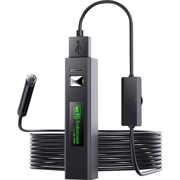 Inf Telecamera Endoscopica Impermeabile Wireless 1200P Hd IP68 Nero 5 Milioni-image
