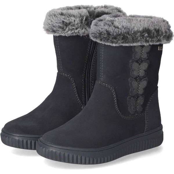 Lurchi Bambina Stivaletti Invernali / Stivaletti Yaira Camoscio Blu Dimensioni: 31-image