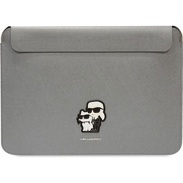 Karl Lagerfeld Manica Klcs16Sakcpmg 16 Srebrny/Argento Saffiano Karl&Choupette-image