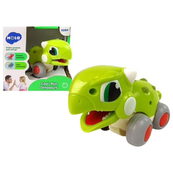 Dinosauro Su Ruote Figura Verde-image