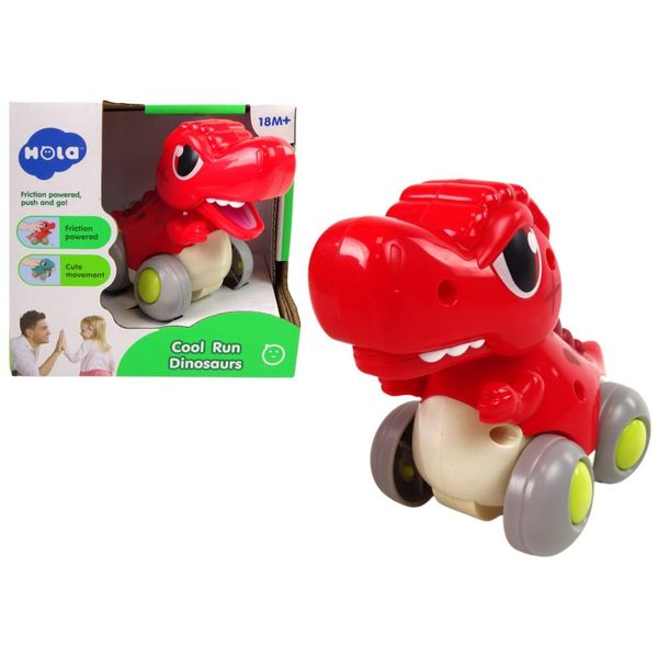 Dinosauro Su Ruote T-Rex Figura Rossa-image