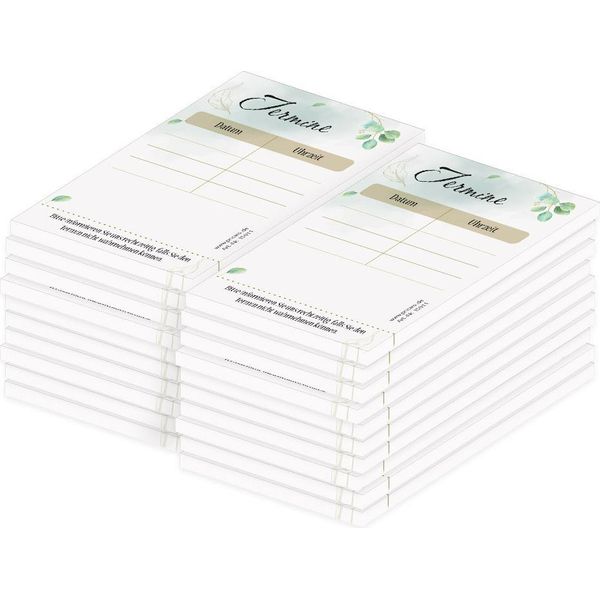 Pricaro Blocchetto Per Appuntamenti "Eucalyptus"", (Confezione Da 20)"-image