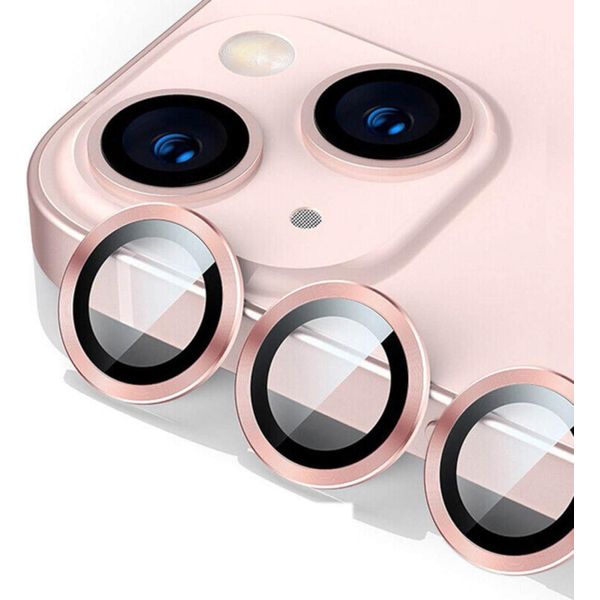 Per Apple Iphone 15 Pro / Pro Max Vetro Protettivo Lente Della Fotocamera Vetro Duro H9 Rosa-image
