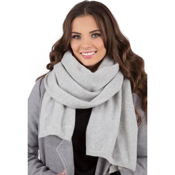 Sciarpa Invernale Da Donna Vivisence, Caldo E Accogliente Copricollo Per L'inverno E L'autunno, Calda Sciarpa Spessa, Classica Sciarpa Invernale Da Donna, Eu, Grigio Chiaro, Taglia Unica-image