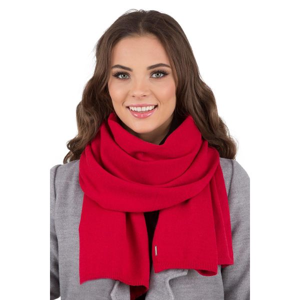 Sciarpa Invernale Da Donna Vivisence, Caldo E Accogliente Copricollo Per L'inverno E L'autunno, Calda Sciarpa Spessa, Classica Sciarpa Invernale Da Donna, Eu, Rossa, Taglia Unica-image