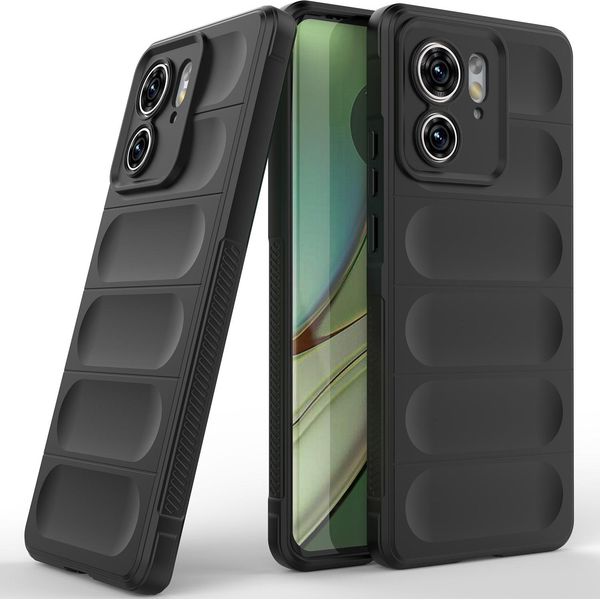 Custodia Per Motorola Edge 40 Custodia Protettiva In Silicone Tpu Morbido Antiurto Nero-image