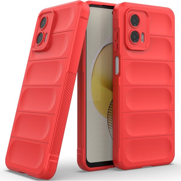 Custodia Per Motorola Moto G73 Custodia Protettiva In Silicone Tpu Morbido Antiurto Rosso-image