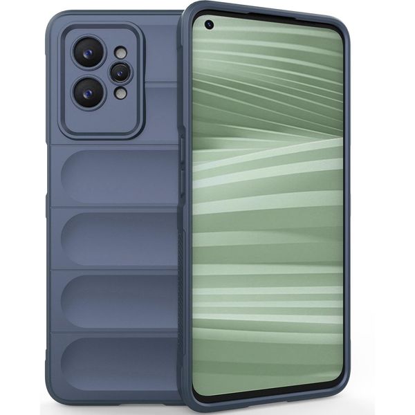 Custodia Per Realme GT2 Pro Custodia Protettiva In Silicone Tpu Morbido Antiurto Blu Scuro-image