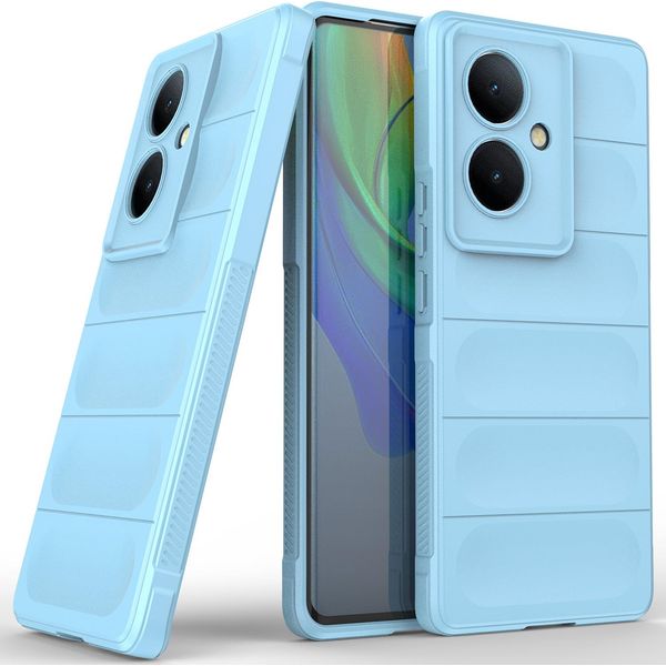 Custodia Per Vivo V29 Lite 5G / Vivo Y78+ Custodia Protettiva In Silicone Tpu Morbido Antiurto Blu-image