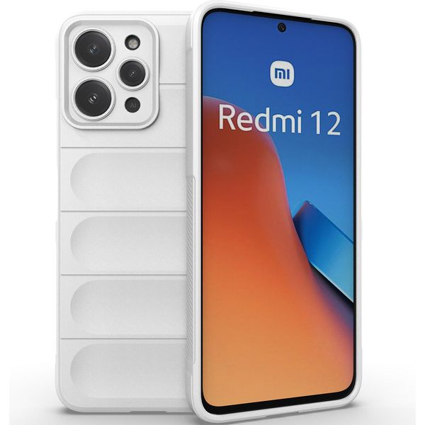 Custodia Per Xiaomi Redmi 12 4G Custodia Protettiva In Silicone Tpu Morbido Antiurto Bianco-image