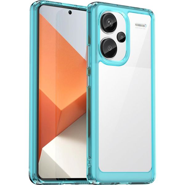 Custodia Per Xiaomi Redmi Note 13 Pro+ Trasparente, Antiurto Custodia Protettiva In Silicone Tpu Azzurro-image
