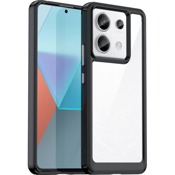 Custodia Per Xiaomi Redmi Note 13 Pro Trasparente, Antiurto Tpu Silicone Custodia Protettiva Nero-image