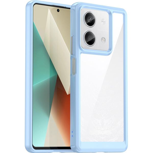 Custodia Per Xiaomi Redmi Note 13 Trasparente, Antiurto Tpu Silicone Custodia Protettiva Blu-image
