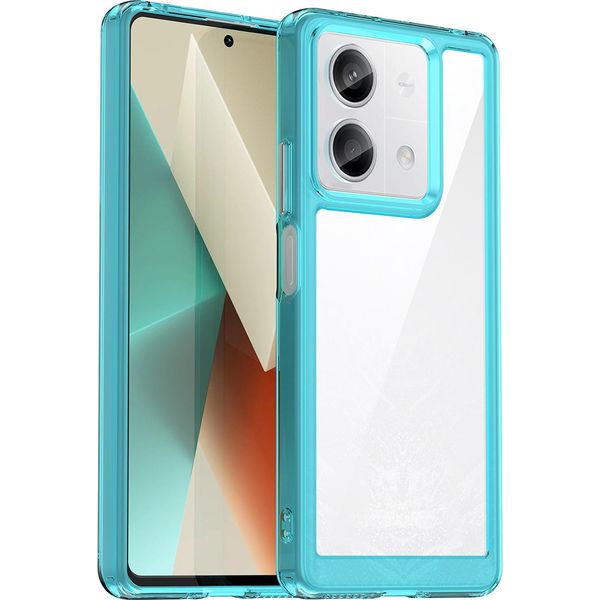 Custodia Per Xiaomi Redmi Note 13 Trasparente, Antiurto Custodia Protettiva In Silicone Tpu Azzurro-image
