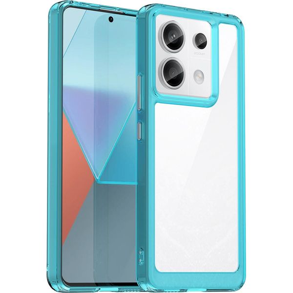 Custodia Per Xiaomi Redmi Note 13 Pro Trasparente, Antiurto Custodia Protettiva In Silicone Tpu Azzurro-image