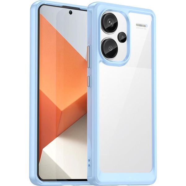 Custodia Per Xiaomi Redmi Note 13 Pro+ Trasparente, Antiurto Tpu Silicone Custodia Protettiva Blu-image