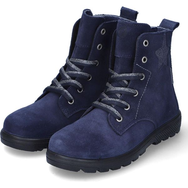 Ricosta Stivaletti Stringati Alina Bambini Camoscio Blu Taglia: 31-image