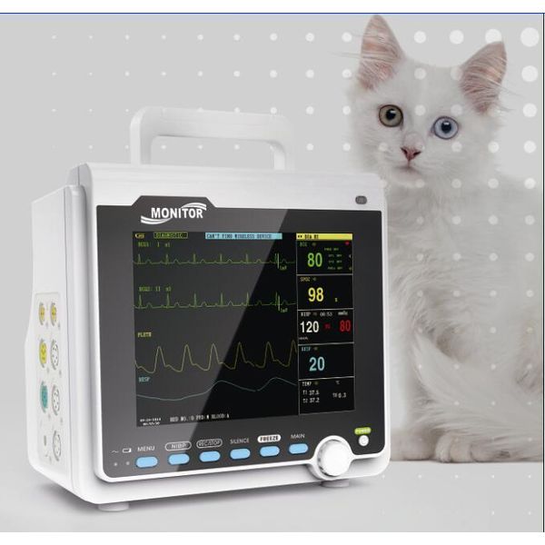 CMS6000 Monitor Portatile Per Pazienti Veterinari 6 Parametri Macchina Veterinaria Dispositivo Medico Per Segni Vitali Icu-image