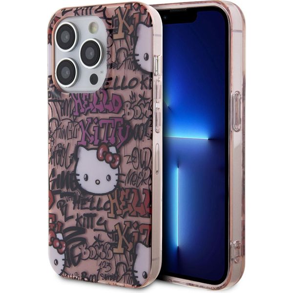 Hello Kitty Hkhcp15Xhdgptp Iphone 15 Pro Max 6.7 RóżOwy/Pink Hardcase Iml Tags Graffiti-image