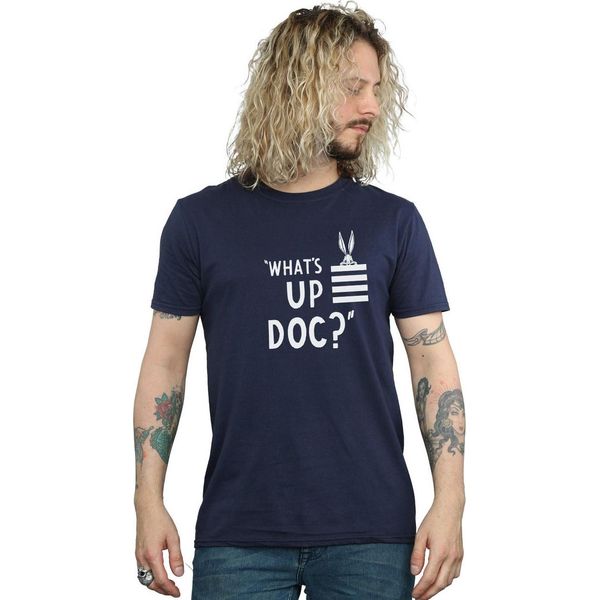 Maglietta Looney Tunes - "What's Up Doc"" Da Uomo BI1360 (Xxl) (Blu Navy)"-image
