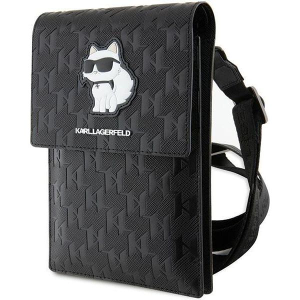 Karl Lagerfeld Torebka Klwbsakhpck Czarny/Nero Saffiano Monogram Choupette-image