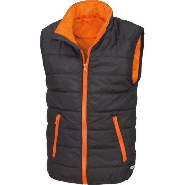 Result Core - Gilet Imbottito Per Bambini BC5465 (128) (Nero/Arancione)-image
