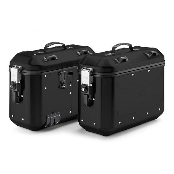 Coppia Valigie Laterali Monokey Givi DLMK36B Trekker Dolomiti Black Line 36L-image