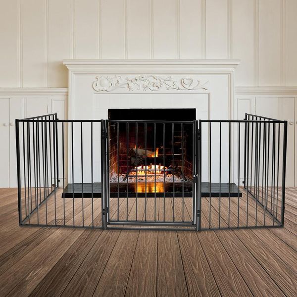 Tolletour Griglia Di Sicurezza Per Caminetto Griglia Di Sicurezza Per Bambini Griglia Di Protezione Griglia Di Sicurezza Per Forno Premontato Circa 300 Cm X 76 Cm-image