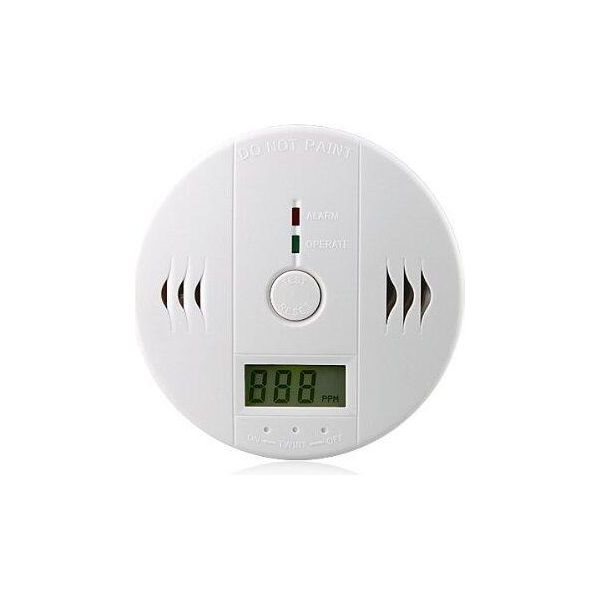 Swanew 1X Co Medler Rilevatore Di Fumo Allarme Antincendio Pausa E Test Pulsante Indicatore Di Batteria Bianco-image