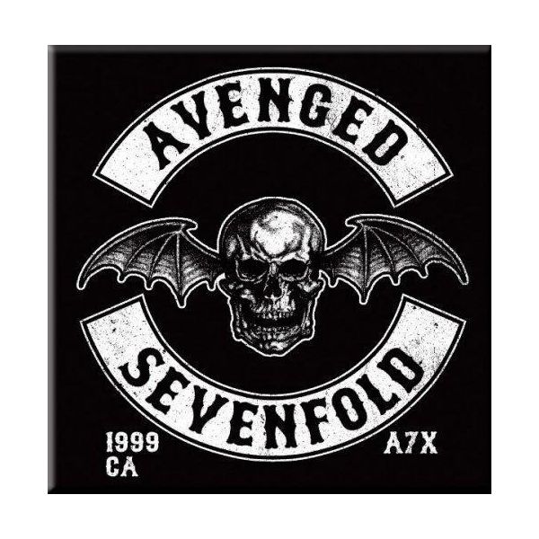 Avenged Sevenfold - Magnete Da Frigo, Logo RO7029 (Taglia Unica) (Bianco/Nero)-image
