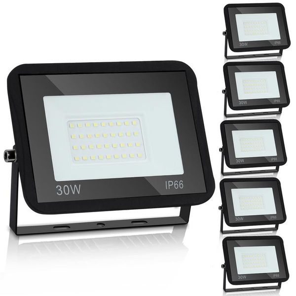 Tolletour 5X 30W Faro Led Faretto Led Faro Impermeabile Faro Da Esterno Faro Di Sicurezza Per Giardino Garage Bianco Freddo-image