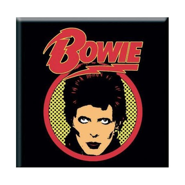 David Bowie - Magnete Da Frigo, Sham RO7543 (Taglia Unica) (Nero/Rosso)-image