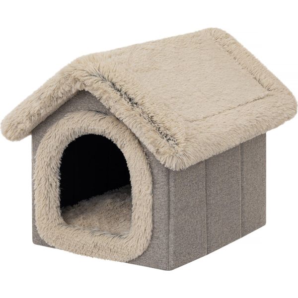 Cuccia Per Cani Cuccia Per Gatti Grotta Per Cani Casa Per Gatti Grotta Cuscino Per Cani Cuscino Per Gatti Cuccia Per Animali Domestici Indoor, Dimensioni 5: 60X70X63 Cm, Cappucino-image