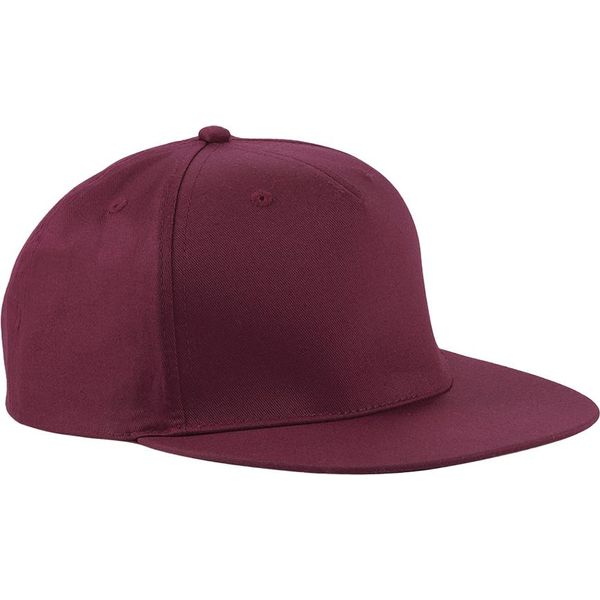 Beechfield - Cappellino Snapback Rapper BC4804 (Taglia Unica) (Rosso Borgogna)-image