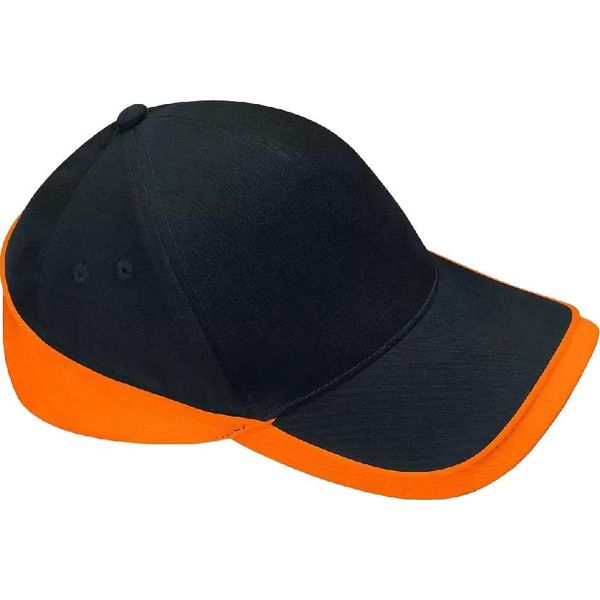 Beechfield - Berretto "Teamwear Competition"" BC4915 (Taglia Unica) (Nero/Arancione)"-image