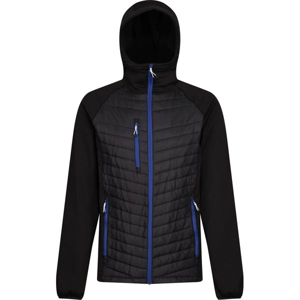 Regatta - Giacca Ibrida "Navigate"" Da Uomo RG9341 (M) (Nero/Blu Reale)"-image